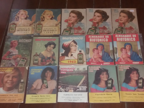 Almanaque De Farmácia Biotônico Fontoura De 1941 A 1983 Muitos Raros Leia Anúncio