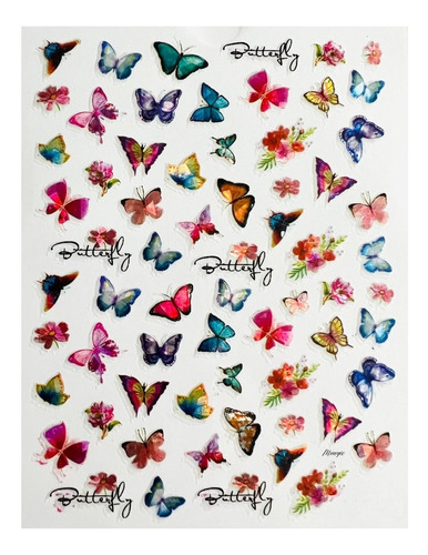Stickers Uñas Diseño Mariposas Flores Letras Lineas Figuras | MercadoLibre Stickers Uñas Diseño Mariposas Flores Letras Lineas Figuras | MercadoLibre