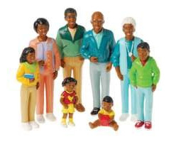 Cre8tive Minds African American Family Doll Set, Snist