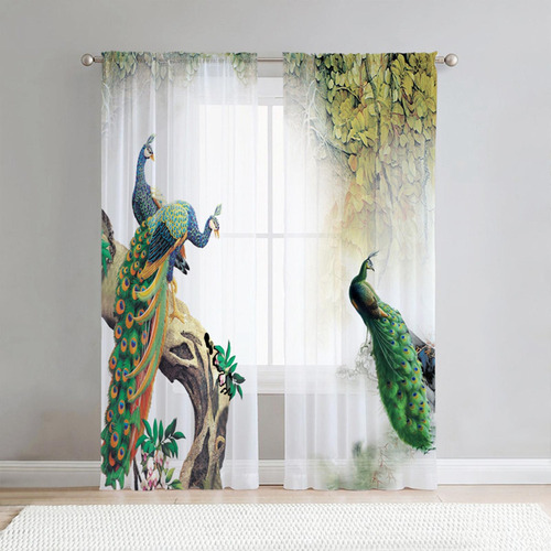 2x Cortinas De Tratamiento De Ventana, Cortinas 132cmx183cm