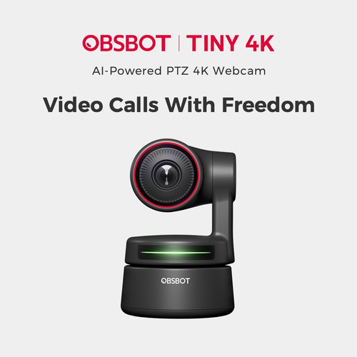 Imagen 4 de 10 de Camara Web Obsbot Tiny 4k Ptz Encuadre Enfoque Automatico Ia