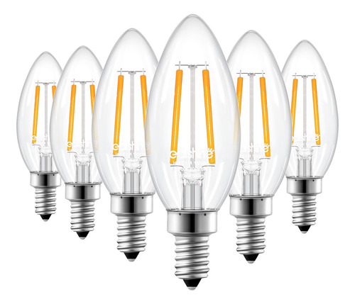 Edishine Bombilla Led E12 Para Candelabro, 5 W, 2700 K, 500