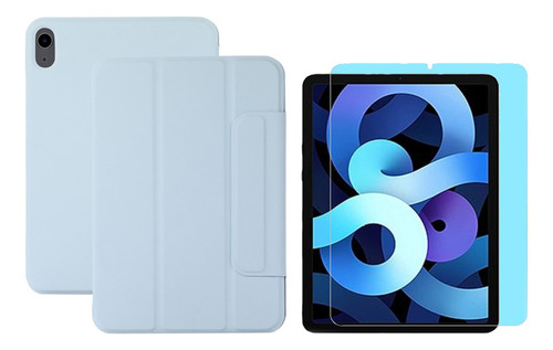 Funda Para iPad 10.2 Magnetica Trifold Y Slot + Vidrio
