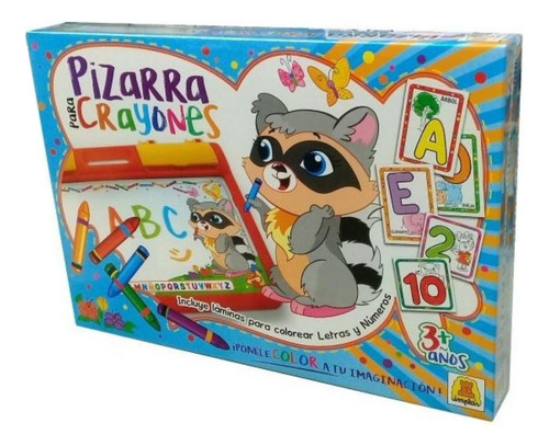 Pizarra Para Crayones Valijita Con Laminas Para Colorear