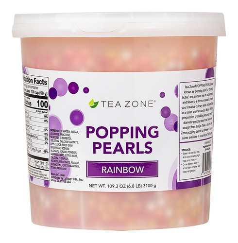 Perlas Explosivas Tea Zone - Sabor Arcoiris - 3.2 Kg