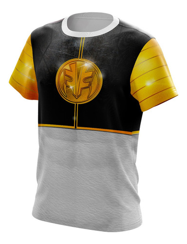 Playera Sublimada Infantil Power Ranger Blanco