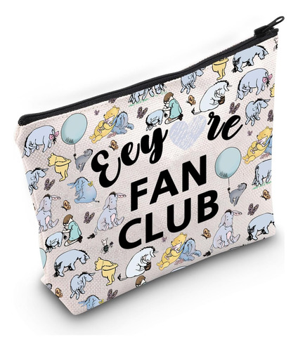 Yellow Bear Cartoon Inspired Gift Donkey Fan Club Makeup Bag