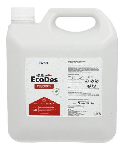 Desinfectante Ecodes Virus Ecol - L a $18500