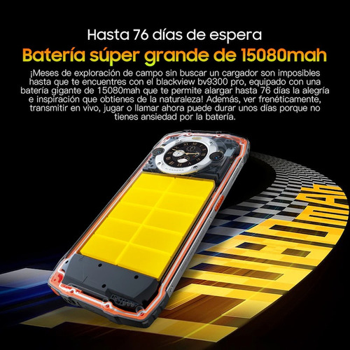 Teléfono Celular Blackview Bv9300 Pro 24 Gb 256 Gb Rom, Resistente Al Agua, Color Verde (Usado)