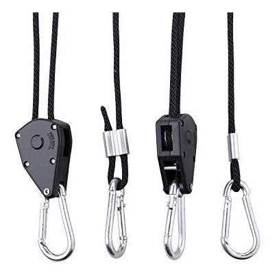 2 Pares De Clips De Cuerda Ajustables Y Resistentes De 1/8 P