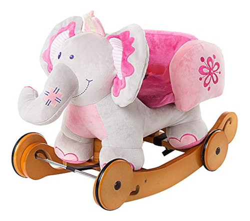 Labebe - Caballo Mecedor De Peluche, Elefante Rosa, Juguete