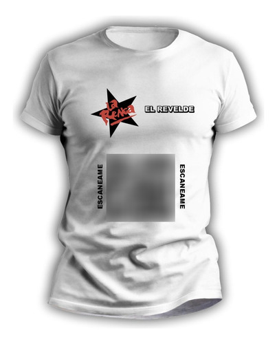 Remera Rockera Personalizada Sublimada Qr La Renga - 4211