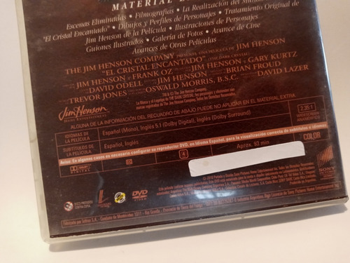 El Cristal Encantado Dvd Edicion De Colección (Usado)