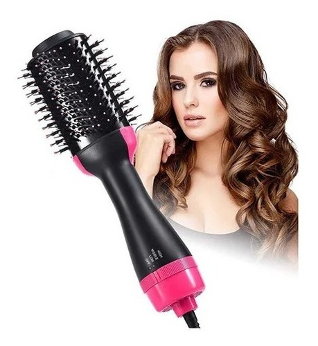 Cepillo Aire Caliente Seca Alisador Y Voluminizador Cabello