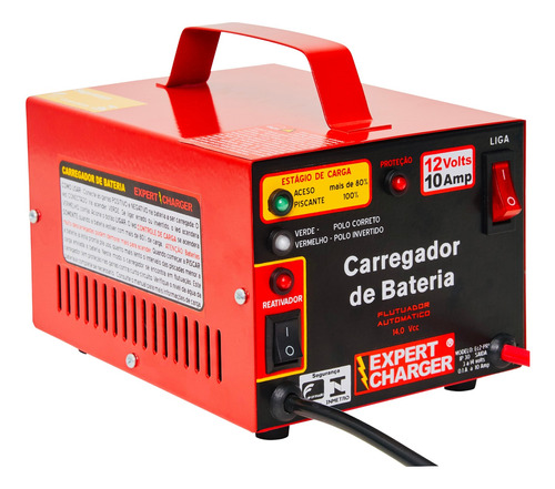 Carregador  Bateria 12v  Automático E Reativador De Baterias