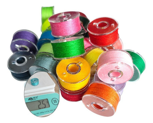 Set 72 Bobinas Con Hilos Incluidos + Cajas Organizadoras