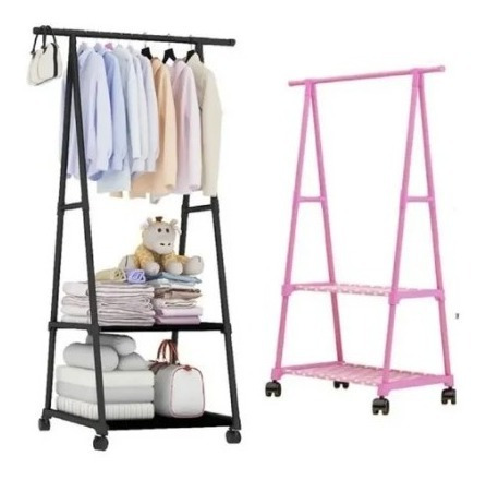 Rack Tendedero Ropa Organizador Closet Recamara Con Ruedas