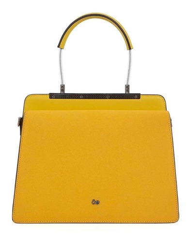 Bolso Cloe Amarillo/animal Print Doble Vista