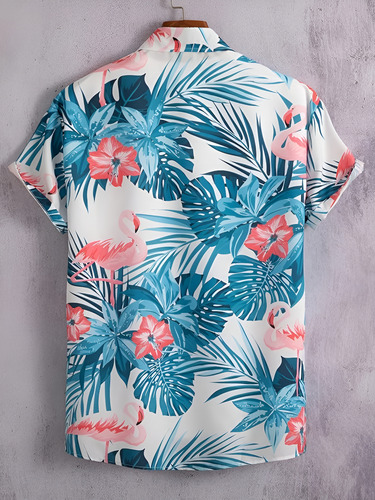 Camisa Masculina Hawaiana Manga Corta. Calidad Premium