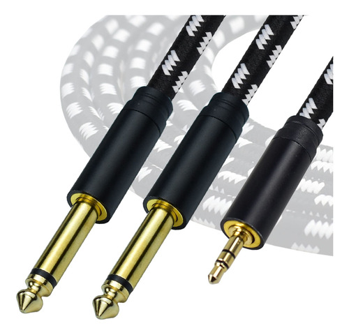 Mugteeve Cable Estereo De 1/8 A Doble 1/4, Cable Divisor Ts 