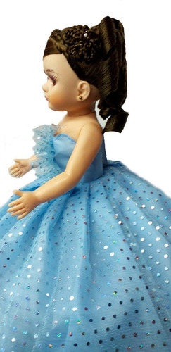 Muñeca Quinceañera 15 Yeni Azul Cielo