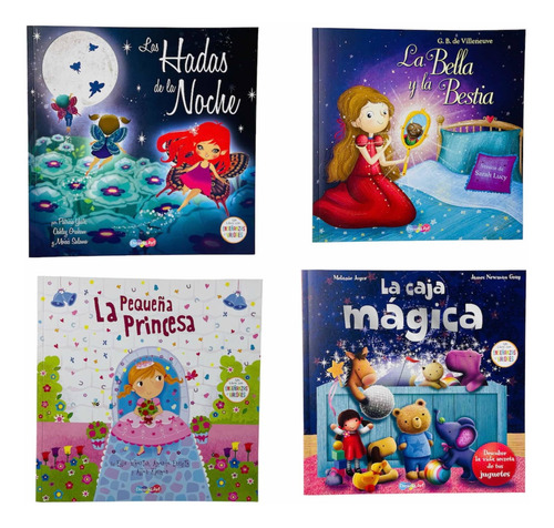 Colección 4 Libros Con Enseñanzas Y Valores Para Niñas