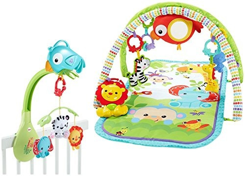 Fisher-price Rainforest Juguete Gimnasio Bebe 3 En 1