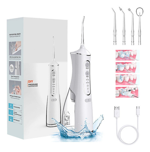Irrigador Oral Limpeza Bucal Portatil Dental Water Flosser Gurumania