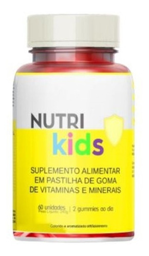 Vitamina De Imunidade Infantil Suplemento Nutri Kids Em Goma Sabor Tutti Fruti