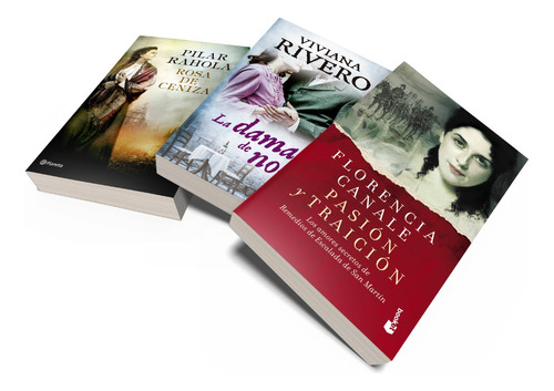 Pack Literatura Histórica Romántica, de Pilar Rahola Florencia Canale Viviana Rivero. Serie N/a Editorial Emecé, tapa blanda, edición emecé en español, 2020