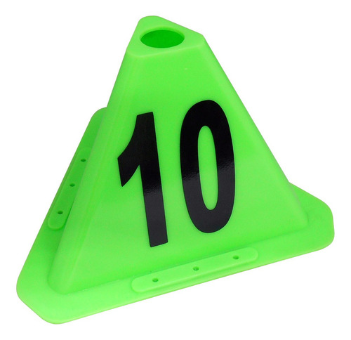 Cono De Seguridad Javaz Team Torr-26 Color Verde Limón - Pack X 26 Unidades