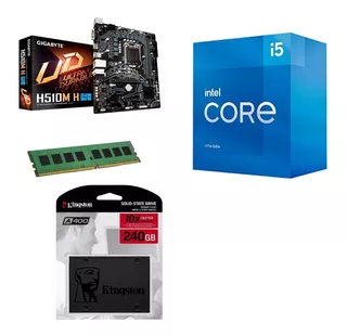 Kit Actualización Intel Core I5 11400 H510 Ram 4gb 240gb Kt