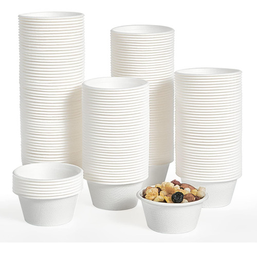 Ecolipak [paquete De 200 Vasos De Porciones Compostables De 