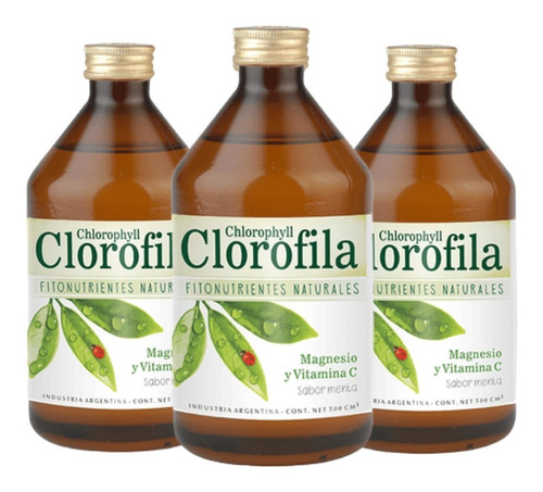 Clorofila Liquida Natier 500cc  - 3 Unidades