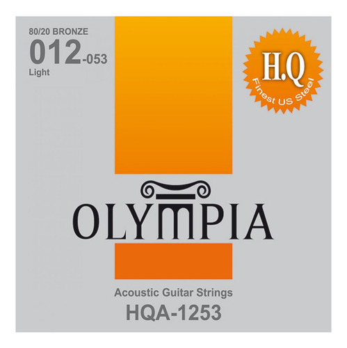 Olympia Cuerdas Guitarra Acústica Bronze Hq 012-053 Light