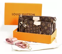 (Con Caja) Listo Para Enviar 100 % Genuino Louis Vuitton Cartera LV Cuero ,  color A Juego Con La Foto Real , Modelo : M64202