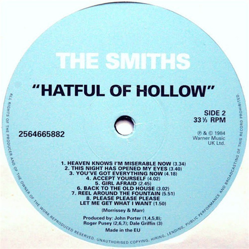 The Smiths  Hatful Of Hollow Vinilo  Ocioperfecto