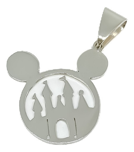 Dije Mickey Mouse Castillo Disney Plata 925 