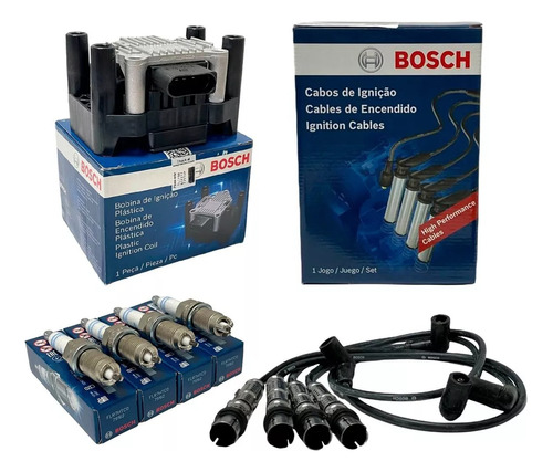 Kit Encendido 3 Elec Bosch Para Vw Saveiro Crossfox 1.6 8v