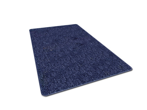 Carpeta Alfombra Boucle 1.00 X 1.00 Orillado Azul