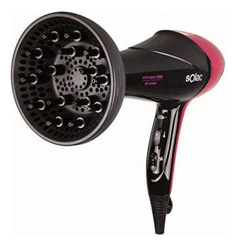 Solac Expert 2200 Ac, Secadora De Alta Potencia Color Rosa