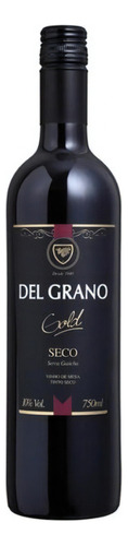 Vinho Del Grano Tinto Seco Gold De Mesa Garrafa 750 Ml