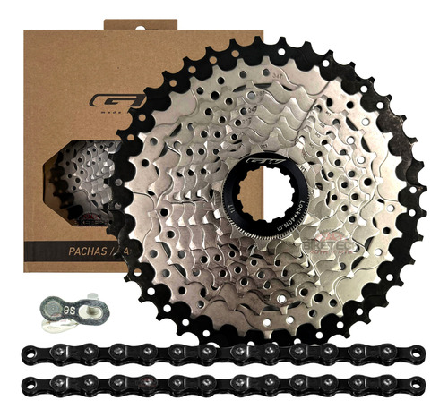 Pacha Gw 9v Cassette + Cadenilla 9v Bicicleta Mtb