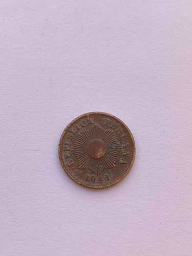 Moneda De Un Centavo De Cobre Con Error En Su Acuñación 1941