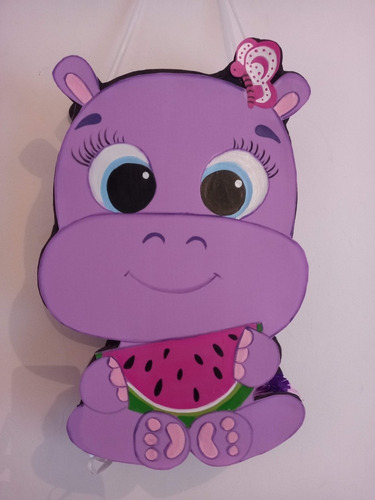 Piñata Hiipopotamo Bebe Hipopotama Animales De La Selva