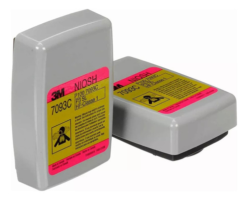 3m 7093c Par De Filtros P100 Niosh Con Carbon Activado