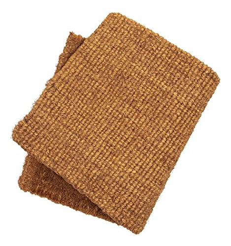 Felpudo De Fibra De Coco Natural, Tapete De Entrada 40 X 73