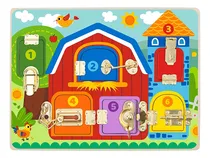 Comprar Tabla Sensorial Montessori Tooky Toy Cerraduras