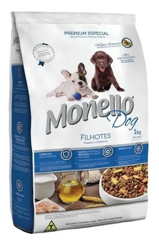 Monello Dog Cachorros 1 Kg Alimento Premium Para Perros Bebe
