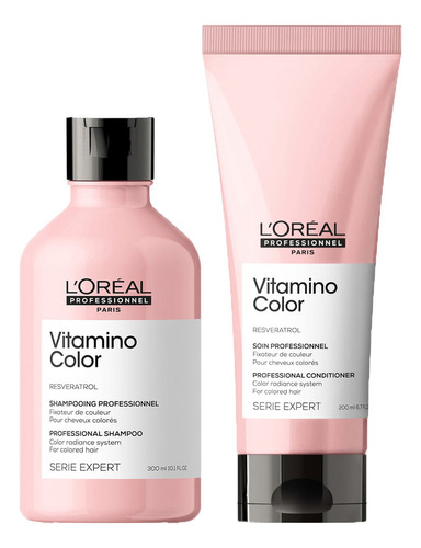 Loreal Serie Expert Vitamino Color Shampoo 10.1 Oz Y Acondic